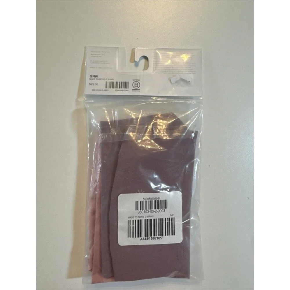 ATHLETA Gaiter‎ Made to Move NEW IN PACKGE PACK OF 2  M/L Purple And Tie Die